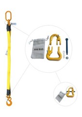 2″x4′ Nylon Bridle Sling 2 Ply with Sling Hook Single Leg