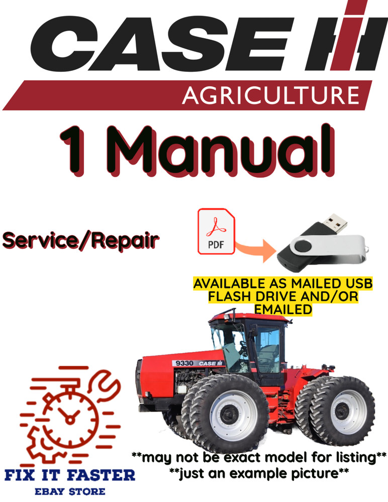 CASE IH 9350 TRACTOR MANUAL SERVICE REPAIR PDF USB