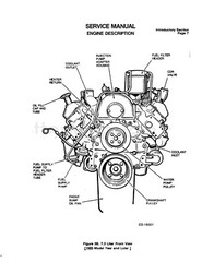 Engine Shop Service Repair Manual Fits 1989 1990 1991 Ford 7.3 Diesel 1988-1993