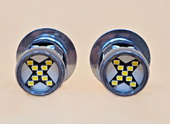 🌟Pair of Hi/Lo LED Bulbs for Ford / New Holland SBA385120630 12V 25W ⬆️Brighter