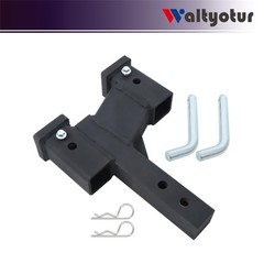 Matte Black Trailer Hitch Extender 2in Receiver 2 6in Rise Drop 10000lbs