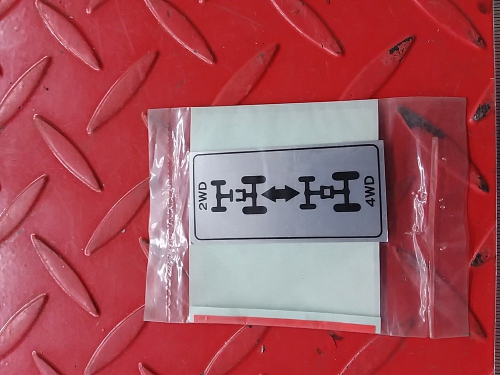 1994 2728 001 MITSUBISHI SATOH STICKER 4WD 2WD A74