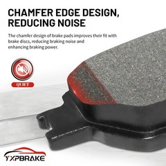 Ceramic Rear Brake Pads w Hardware for Grand Caravan Journey 2012-2020