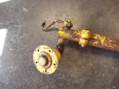 Farmall Cub International complete front axle with hubs and steering castings