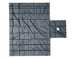 Trucking Flatbed Vinyl Tarp Heavy Duty 18oz 3 Piece Lumber Tarp (4′ Drop)