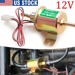 12V Inline Fuel Pump Electric Transfer Low Pressure Gas Diesel Fuel Pump HEP-02A