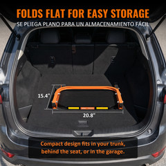 Heavy Duty Folding Tire Step Wheel Platform Adjustable for Truck SUV 350lbs Max