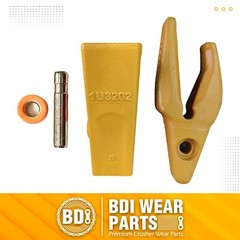 119-3204 CAT Style J200 Backhoe Bucket Shanks & 1U3202 Dirt Teeth w/ Pin – 1 Set