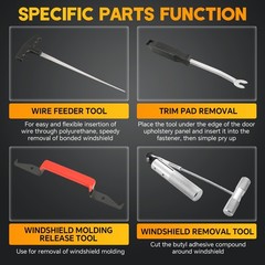 7PCS Windshield Removal Tool Kit | Automotive Wind Glass Removal Hand Tool Ca…