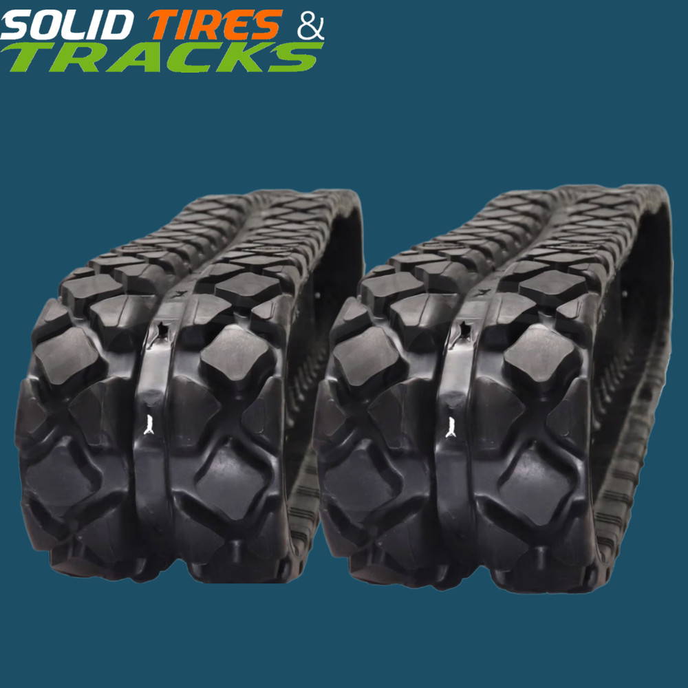 2 Excavator Rubber Tracks 7″ 180x60x35 fits Bandit SG-40, SG-45- Turf Pattern
