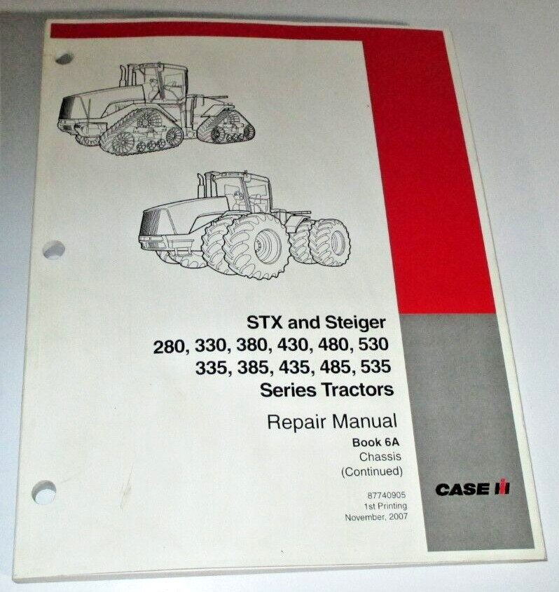 Case IH STX & Steiger 280 thru 535 Tractor “HVAC & CAB” Repair Service Manual