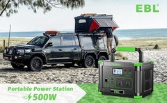 500W 519Wh Portable Power Station Solar Charger Generator Supply Home Back Up