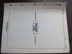 Ford Front Mounted Cultivators Series 402 / 403 / 404 / 411 / 412 Parts Book