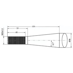 809217 Bale Spear 32 Length Fits Kverneland