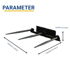Heavy Duty 39.37 Inch Width Hay Spear Attachment For Skid Steer Loader Free Ship