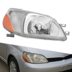 2000-2002 Toyota Echo Halogen Headlight Chrome Right Passenger Side Assembly