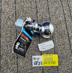 Curt 40004: 2″ Trailer Hitch Ball High-Strength, Hot-Forged Steel 6,000 lbs GTW