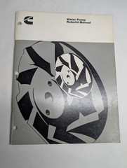 CUMMINS DIESEL ENGINE WATER PUMP REBUILD MANUAL SERVICE OVERHAUL SHOP BOOK 1979