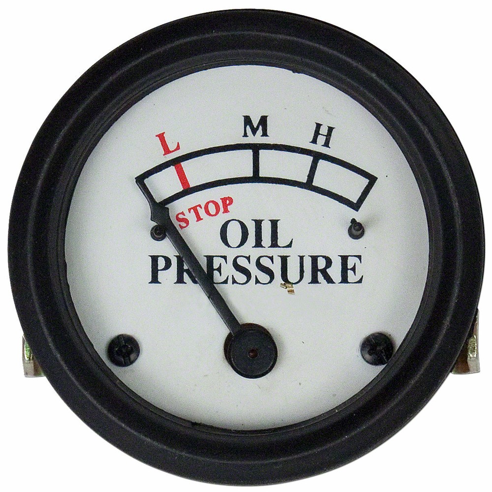 OIL GAUGE A B D G H DASH MOUNT WHITE FACE JOHN DEERE JD 419