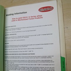 ESCO model HV CATERPILLAR 518 Grapple Skidder Parts Operation Owner Manual guide