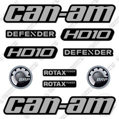Fits Can-Am Commander HD10 Decal Kit UTV – GREY- 7 YEAR OUTDOOR 3M VINYL!