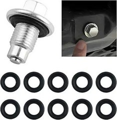 Magnetic Oil Drain Plug M14x1.5 with 10 Sealing Gaskets, Oil Pan Dr Model: M14