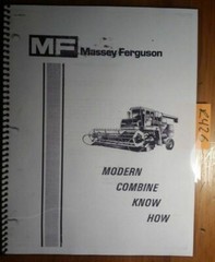 Massey Ferguson Modern Combine Know How Training Manual 1449 505 M1 10/83