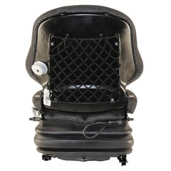 Grammer Low Back Seat for Skid Steers & Forklifts, Black Fabric Fits John Deere