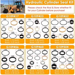 For Case 580C 580SE 580SD Whole Machine Seal Kit Backhoe Hydraulic Cylinder Seal