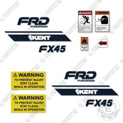 Fits FRD Kent FX45 Decal Kit Hydraulic Hammer Replacement Stickers – 3M Vinyl!