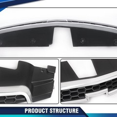 Chevy Cruze Front Grille 2011-2014 PIT66 Compatible Upper Lower Bumper Trim