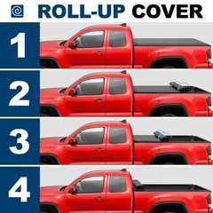 Soft Roll Up Tonneau Cover 2024-2026 Tacoma 5ft Bed w/Track System