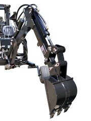 15HP 420CC Gas Powered Towable Backhoe Mini Excavator 8′ Foot Reach 12″ Bucket