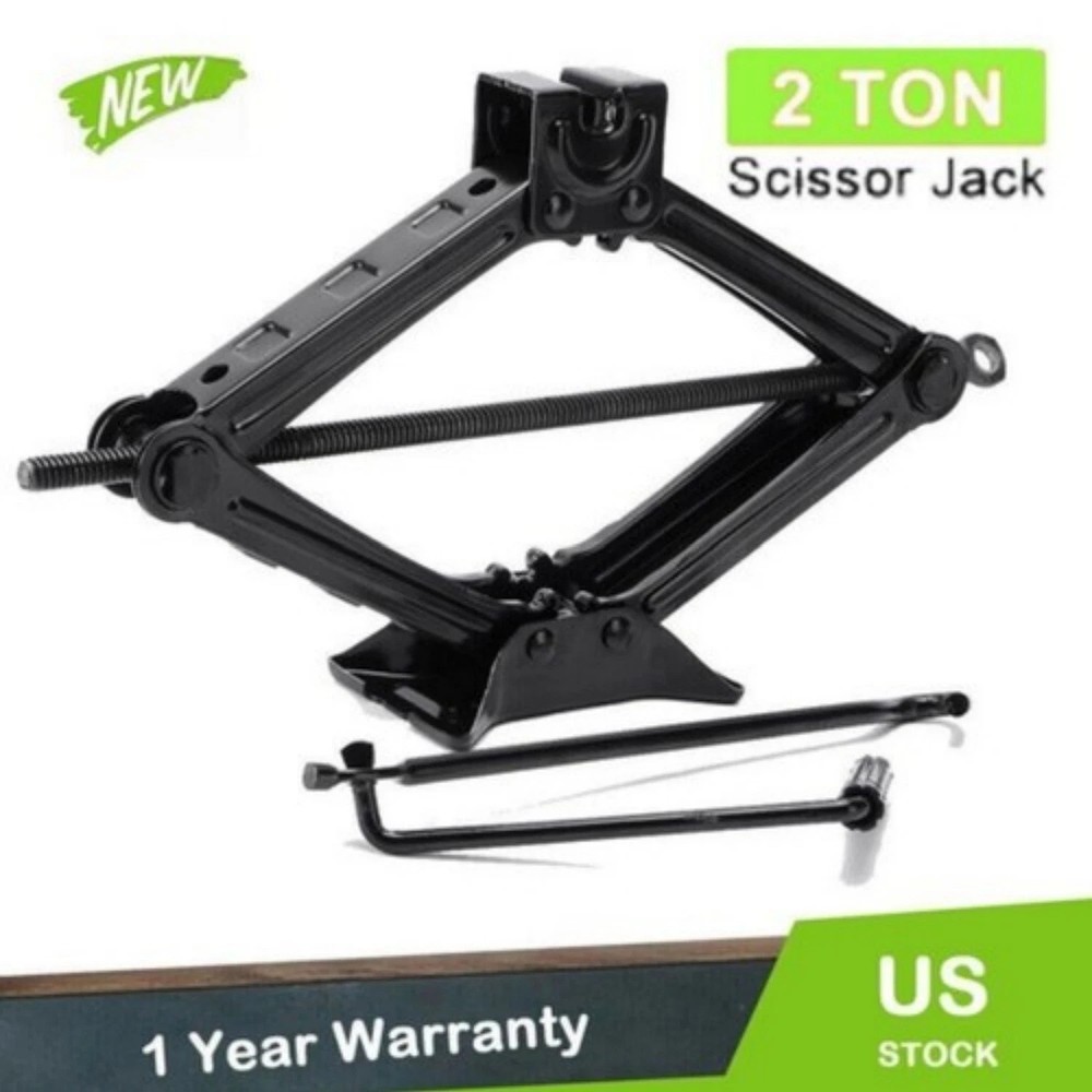 2Ton Hand Cranked Jack With Car Tool Tire Changing And Car Repair Scissor USA