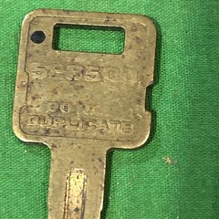 Vintage Brass OEM Caterpillar CAT 5P8500 Key Do Not Duplicate