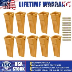 10Pack 1U3202 Bucket Teeth with Pins 8E6208 Universal for J200 Series