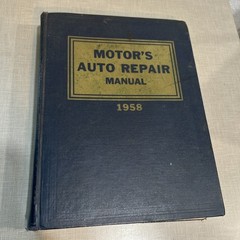 Motor’s Auto Repair Manual 1958 21st Edition Vintage Illustrated Guide Free Ship