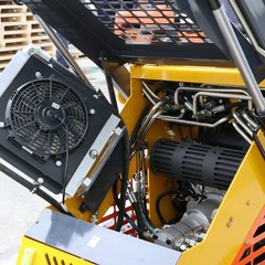 24HP Mini Skid Steer Loader Tracked 3-Pumps Engine w/ Bucket, Fork, Grapple