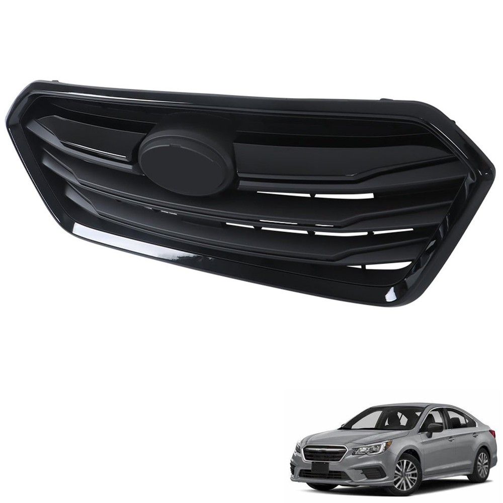 Front Bumper Grille Gloss Black Matte Black 2018-2019 Legacy Sedan 91121AL21A