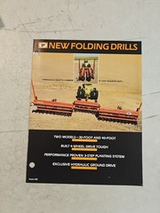 Vtg 1982 Tye Company Folding Grain Drill Dealer Sales Brochure Spec Sheet