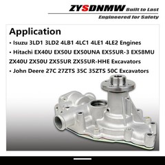 8981262311 Water Pump Fit for Isuzu Engine 3LD1 3LD2 4LB1 4LC1 4LE1 4LE2 Repl…