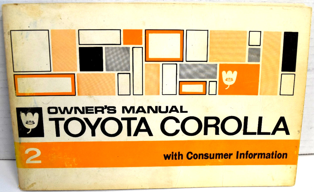 1980 Toyota Corolla (2) Owner’s/Maintenance Manual W/Consumer Info 96572 *GOOD*