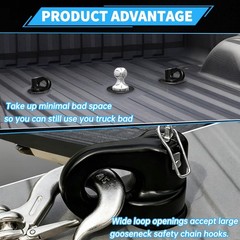 60692, Upgraded 38k 2-5/16 Inch Ball Puck System Gooseneck Hitch Kit with Case
