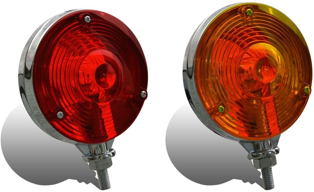 4 Inch Round Double Face Lamp Suitable for Trucks Semi Trailers Tractors Fender