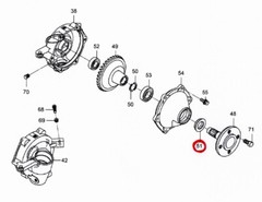 4265163M91 Massey Ferguson GC1720 GC1723E GC1725M MFWD Front Axle Outer Seal