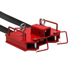 2″ Trailer Hitch Receiver Dual Pallet Fork Forklift Towing Adapter Attachment