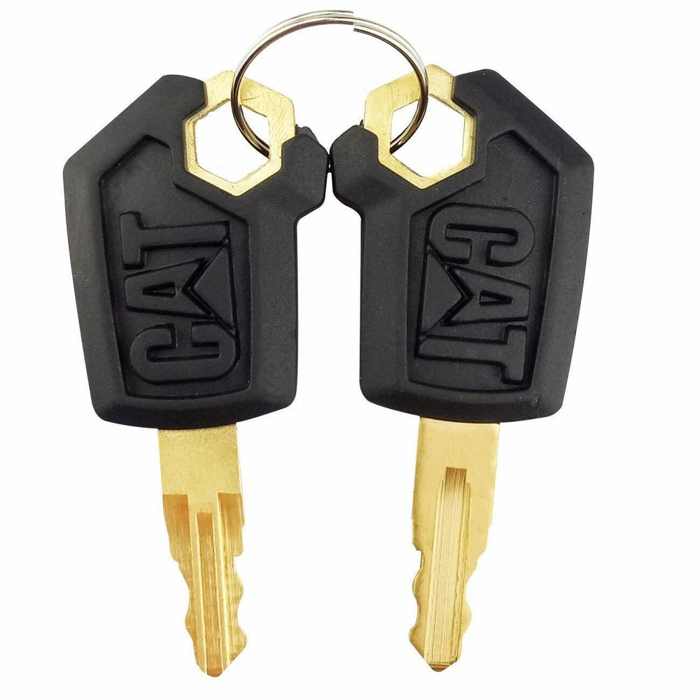 2 Caterpillar Heavy Equipment Ignition Keys – CAT 5P8500 – New Style Logo