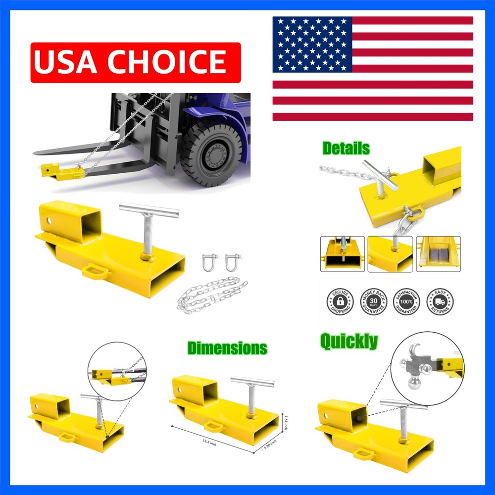 Forklift Trailer Hitch Attachment, 2 Inch Hitch Receiver Pallet Fork Trailer …