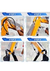 Hydraulic Thumb Clip for Mini Excavators Attachments Single Hole Metal Grab