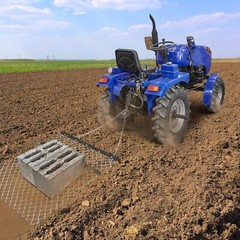 GRAVEE Drag Harrow ATV Lawn Rake 4×3 6×5 ft Chain Field Drag Farm Garden